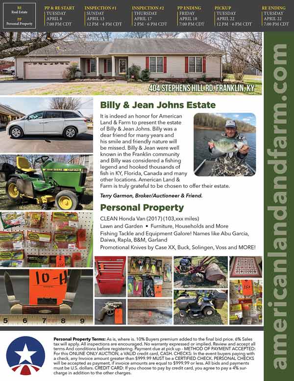 Johns Estate Flyer
